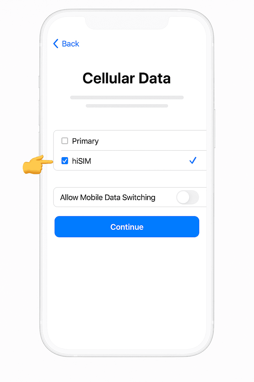 Mobile data step